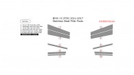 BMW X3 (F25) 2011, 2012, 2013, 2014, 2015, 2016, 2017, Stainless Steel Pillar Posts, 10 Pcs.