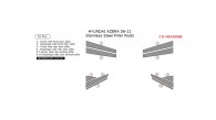 Hyundai Azera 2006, 2007, 2008, 2009, 2010, 2011, Stainless Steel Pillar Posts, 10 Pcs.