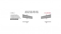 Lexus RX300 1998, 1999, 2000, 2001, 2002, 2003, Stainless Steel Pillar Posts, 6 Pcs.