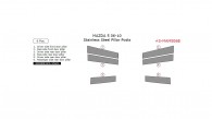 Mazda 5 2006-2010, Stainless Steel Pillar Posts, 6 Pcs.