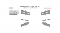 Mercedes R-Class 2006, 2007, 2008, 2009, 2010, 2011, 2012, Stainless Steel Pillar Posts, 10 Pcs.