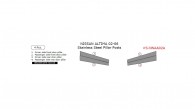 Nissan Altima Sedan 2002, 2003, 2004, 2005, 2006, Stainless Steel Pillar Posts, 4 Pcs.