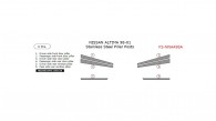 Nissan Altima Sedan 1998, 1999, 2000, 2001, Stainless Steel Pillar Posts, 6 Pcs.
