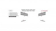 Nissan Maxima 2009, 2010, 2011, 2012, 2013, 2014, 2015, Stainless Steel Pillar Posts, 6 Pcs.