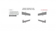 Nissan Murano 2003, 2004, 2005, 2006, 2007, 2008, Stainless Steel Pillar Posts, 8 Pcs.