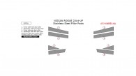 Nissan Rogue 2014, 2015, 2016, Stainless Steel Pillar Posts, 8 Pcs.