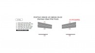 Pontiac Grand Am Sedan 1999, 2000, 2001, 2002, 2003, 2004, 2005, Stainless Steel Pillar Posts, 6 Pcs.