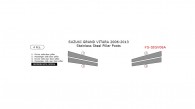 Suzuki Grand Vitara 2006, 2007, 2008, 2009, 2010, 2011, 2012, 2013, Stainless Steel Pillar Posts, 4 Pcs.