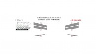 Subaru Legacy 2010, 2011, 2012, 2013, 2014, Stainless Steel Pillar Posts, 6 Pcs.