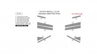 Toyota Prius V 2012, 2013, 2014, Stainless Steel Pillar Posts, 10 Pcs.