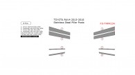 Toyota Rav4 2013, 2014, 2015, 2016, 2017, 2018, Stainless Steel Pillar Posts, 8 Pcs.