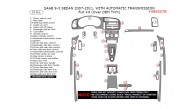 Saab 9-3 Sedan 2007, 2008, 2009, 2010, 2011, Interior Dash Kit, With Automatic Transmission, Full Kit (Over OEM Trim), 29 Pcs.
