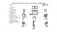 Subaru Legacy 1995, 1996, 1997, 1998, 1999, Subaru Outback 1995, 1996, 1997, 1998, 1999, Interior Dash Kit, Manual, 18 Pcs.