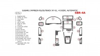 Subaru Impreza 1997, 1998, 1999, 2000, 2001, RS/Outback, Interior Dash Kit, 4 Door, Automatic, 18 Pcs.