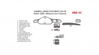 Subaru Legacy/Outback 2000, 2001, 2002, 2003, 2004, Interior Dash Kit, Without Door Controls, 16 Pcs., Match OEM