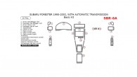 Subaru Forester 1998, 1999, 2000, 2001, 2002, With Automatic Transmission, Basic Interior Kit, 16 Pcs.