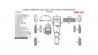 Subaru Forester 1998, 1999, 2000, 2001, 2002, With Manual Transmission, Full Interior Kit, 31 Pcs.
