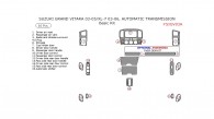 Suzuki Grand Vitara 2003, 2004, 2005, Suzuki XL-7 2003-2006, Suzuki Grand Vitara/XL-7, Automatic Transmission, Basic Interior Kit, 16 Pcs.