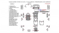 Suzuki Grand Vitara 2003, 2004, 2005, Suzuki XL-7 2003-2006, Suzuki Grand Vitara/XL-7, Manual Transmission, Without Sunroof, Full Interior Kit, 36 Pcs.