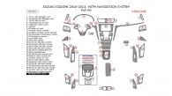 Suzuki Kizashi 2010, 2011, 2012, 2013, With Navigation System, Full Interior Kit, 42 Pcs.