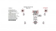Suzuki SX4 2007, 2008, 2009, Basic Interior Kit, 33 Pcs.