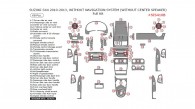 Suzuki SX4 2010, 2011, 2012, 2013, Without Navigation System (Without Center Speaker), Full Interior Kit, 68 Pcs.