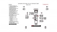 Saturn Outlook 2007, 2008, 2009, 2010, Without OEM, Basic Interior Kit, 37 Pcs.