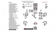 Saturn Outlook 2007, 2008, 2009, 2010, Full Interior Kit, 57 Pcs., Match OEM