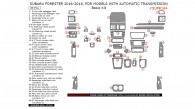 Subaru Forester 2016, 2017, 2018, For Models With Automatic Transmission, Basic Interior Kit, 49 Pcs.
