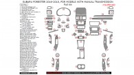Subaru Forester 2016, 2017, 2018, For Models With Manual Transmission, Full Interior Kit, 62 Pcs.