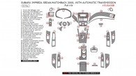 Subaru Impreza 2008, Sedan/Hatchback, With Automatic Transmission, Full Interior Kit, 53 Pcs.