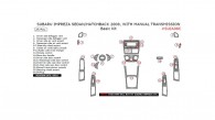 Subaru Impreza 2008, Sedan/Hatchback, With Manual Transmission, Basic Interior Kit, 25 Pcs.