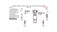 Subaru Impreza 2009, 2010, 2011, With Manual Transmission, Basic Interior Kit (Non-STI), 27 Pcs.