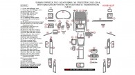Subaru Impreza 2012, 2013, 2014, Subaru XV Crosstrek 2013-2014, With Navigation System, With Automatic Transmission, Full Interior Kit, 54 Pcs.