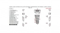 Subaru Legacy/Outback 2005-2006, With Automatic Transmission, With Manual Climate Control, Basic Interior Kit, 21 Pcs.