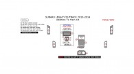 Subaru Legacy/Outback 2010, 2011, 2012, 2013, 2014, Addition To Main Interior Kit, 10 Pcs.
