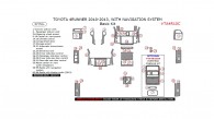 Toyota 4Runner 2010, 2011, 2012, 2013, With Navigation System, Basic Interior Kit, 37 Pcs.
