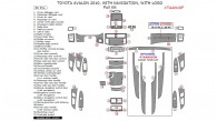 Toyota Avalon 2010, With Navigation, With Logo, Full Interior Kit, 46 Pcs.