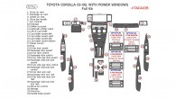 Toyota Corolla 2003, 2004, 2005, 2006, 2007, 2008, Full Interior Kit, With Power Windows, 32 Pcs.
