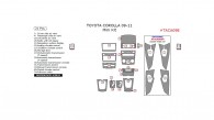 Toyota Corolla 2009, 2010, 2011, Mini Interior Kit, 21 Pcs.
