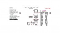 Toyota Corolla 2012-2013, Mini Interior Kit, 19 Pcs.