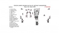Toyota Camry Solara 2004, 2005, 2006, 2007, 2008, SLE, Convertible, Basic Interior Kit, Without Navigation System, 28 Pcs., Match OEM
