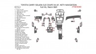 Toyota Camry Solara 2004, 2005, 2006, 2007, 2008, SLE, Coupe, Full Interior Kit, With Navigation System, 40 Pcs., Match OEM