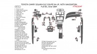 Toyota Camry Solara 2004, 2005, 2006, 2007, 2008, SLE, Coupe, Full Interior Kit, Over OEM, With Navigation System, 48 Pcs.