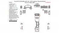 Toyota FJ Cruiser 2007, 2008, 2009, 2010, 2011, 2012, 2013, 2014, Match OEM, With Manual Transmission, Full Interior Kit, 33 Pcs., Match OEM