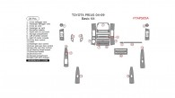 Toyota Prius 2004, 2005, 2006, 2007, 2008, 2009, Basic Interior Kit, 20 Pcs.