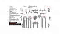 Toyota Prius 2010-2011, Basic Interior Kit, 36 Pcs.