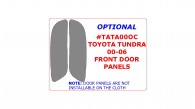 Toyota Tundra 2000, 2001, 2002, 2003, 2004, 2005, 2006, Interior Dash Kit, Optional Door Panels, 2 Pcs.