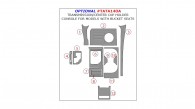 Toyota Tundra 2014, 2015, 2016, 2017, 2018, Interior Dash Kit, Optional Transmission/Center Cup Holder Console For Models With Bucket Seats, 12 Pcs.
