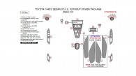 Toyota Yaris 2007, 2008, 2009, 2010, 2011, Sedan, Without Power Package, Basic Interior Kit, 27 Pcs.